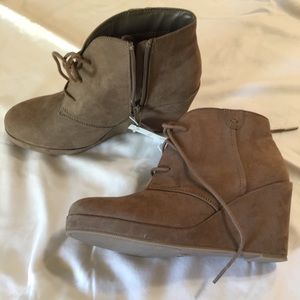 Taupe booties